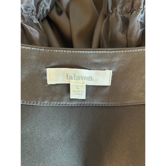 Lalavah Black Long Sheer Sleeve Bodysuit - Picture 5 of 5